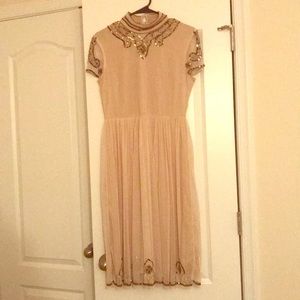 Nude Midi Dress from Boohoo